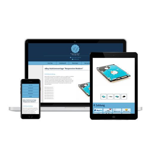 Vorlage ebay responsive modern - vorlage,